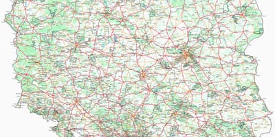 Mapa Polski gmin