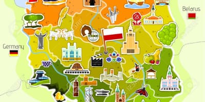 Mapa Polski zabytki