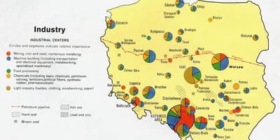 Mapa Polski zasoby naturalne